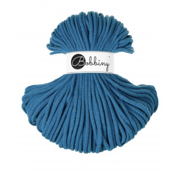 Bobbiny Flechtkordel 5 mm - Dopamine Blue